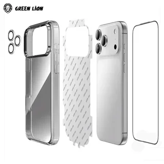 پک 4 تایی گارد و گلس گرین لاین DEFENDER PACK 4 IN 1 گوشی IPHONE 17PRO MAX