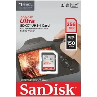 کارت حافظه SD سندیسک Ultra ظرفیت 256 گیگابایت سرعت 150MB/s