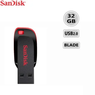 فلش مموری USB2.0 سن دیسک 32 گیگابایت مدل SanDisk Cruzer Blade