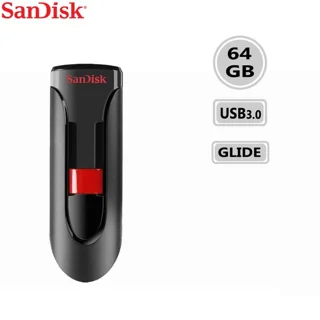 فلش مموری USB3.0 سن دیسک 64 گیگابایت مدل SanDisk Cruzer Glide