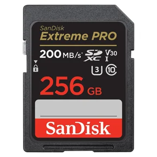 کارت حافظه SD سندیسک EXTREME PRO V30 ظرفیت 256 گیگابایت سرعت 200MB/s