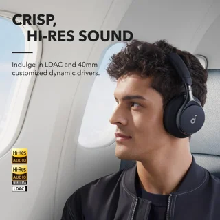 هدفون بی‌سیم انکر مدل Space One با نویز کنسلینگ فعال (ANC)، درگاه شارژ USB Type-C، مقاوم د 101709184