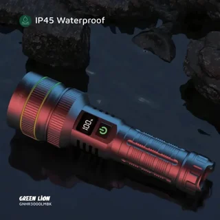 چراغ قوه دستی گرین لاین مدل GNHR3000LMBK با نور مهتابی 103004360