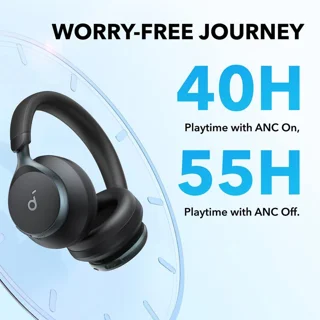 هدفون بی‌سیم انکر مدل Space One با نویز کنسلینگ فعال (ANC)، درگاه شارژ USB Type-C، مقاوم د 101709180