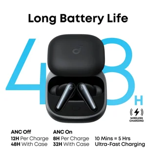 هدفون بلوتوثی انکر مدل Soundcore Liberty 5 با نویز کنسلینگ فعال (ANC)، درگاه شارژ USB Type 102025059