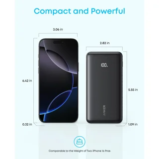 پاوربانک 22.5 وات انکر مدل Zolo A110E ظرفیت 20000 میلی‌آمپرساعت 102425667