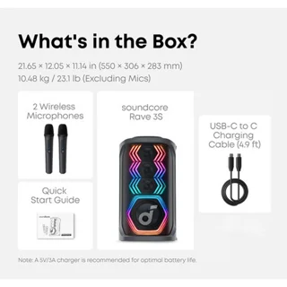اسپیکر بلوتوثی انکر مدل soundcore Rave 3S 102025029
