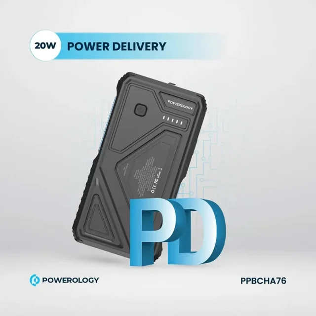 پاور بانک پاورولوژی مدل PPBCHA76 ظرفیت ۲۰۰۰۰ میلی آمپر ساعت 101698959